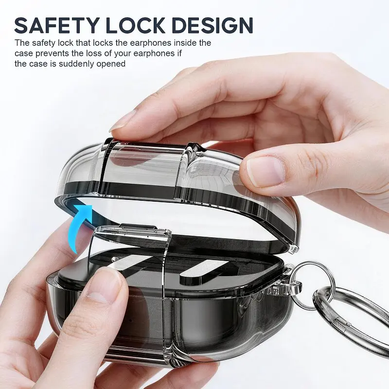 

For Samsung Buds4/buds4Pro TPU Transparent Case Anti-fall Dust Protective Shell Ear Case Wireless Earbuds Charging Box