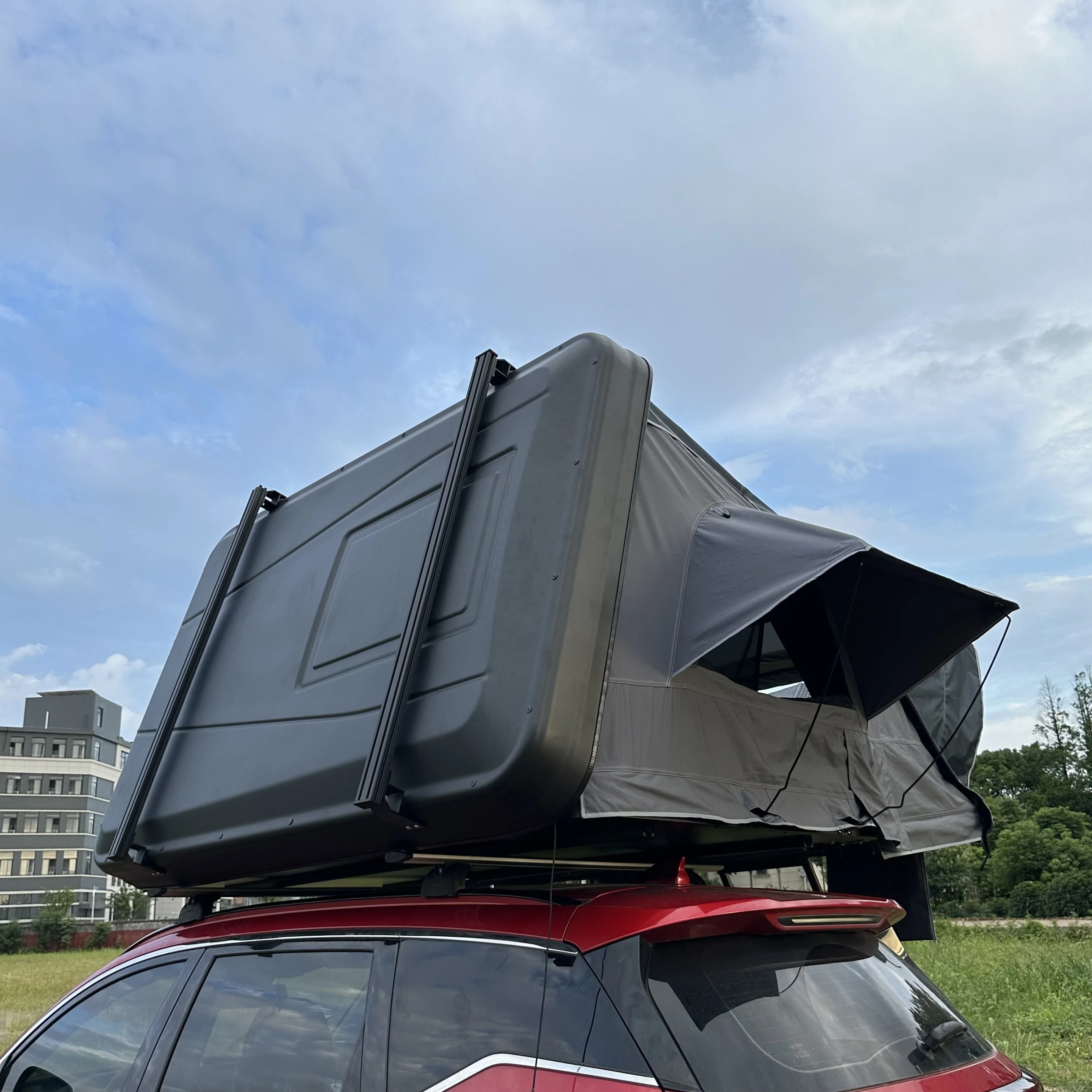 Outdoor 3-4 People Waterproof Portable Tents Box Car Roof Top Camping Hardshell Rooftop for  SUV