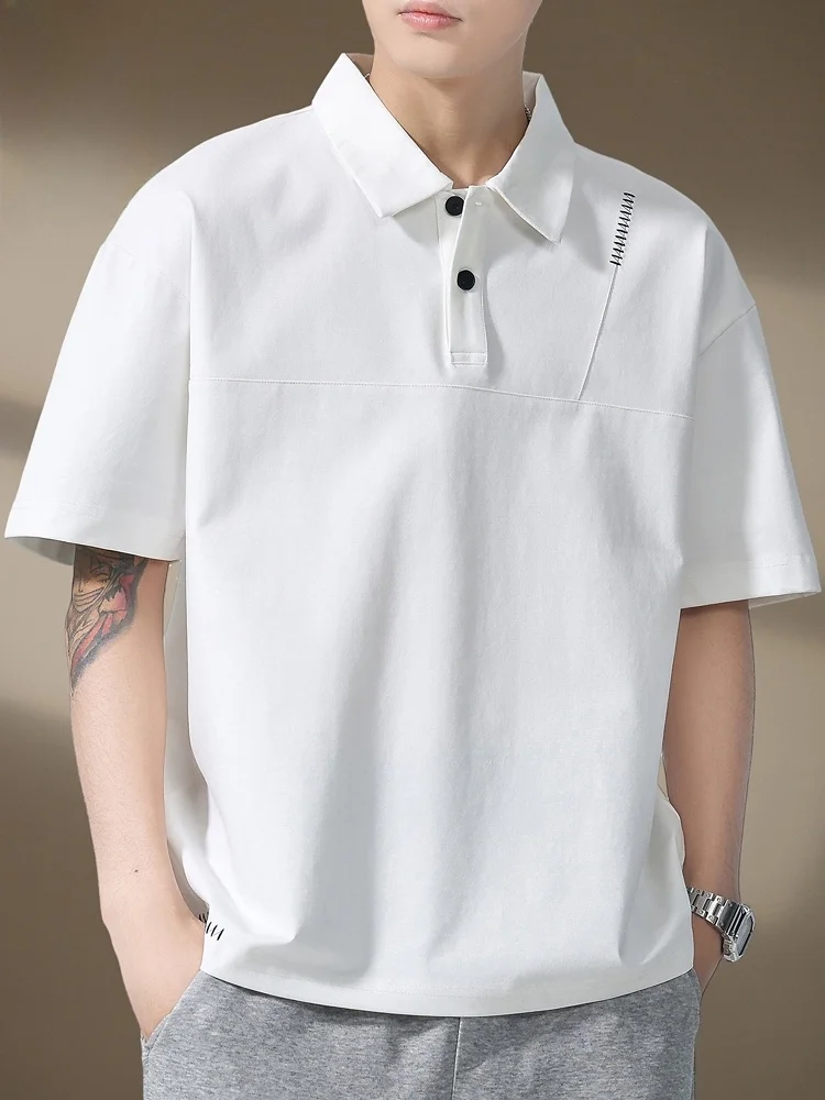 

Men's ort Sve irt Casual Turn-down Collar Trendy Design Comfortable Cotton Polyester Blend Spring Summer Top