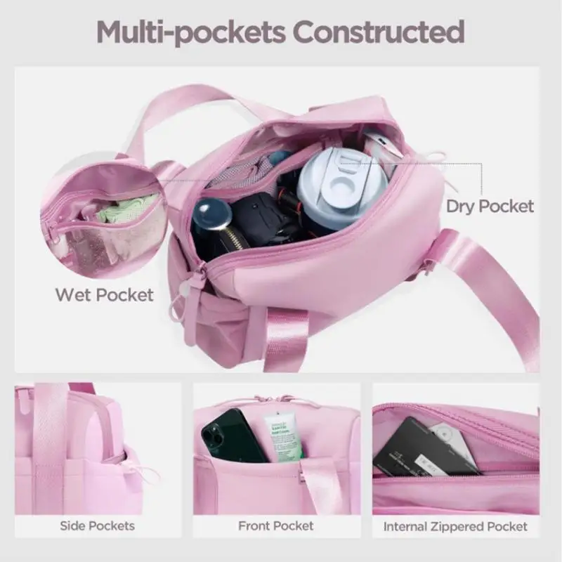 Trainingstasche für Damen, Fitnessstudio, Seesack, Mehrzweck-Reisetaschen, kompakte Sport-Seesäcke, Damen-Reisetasche für das Fitnessstudio
