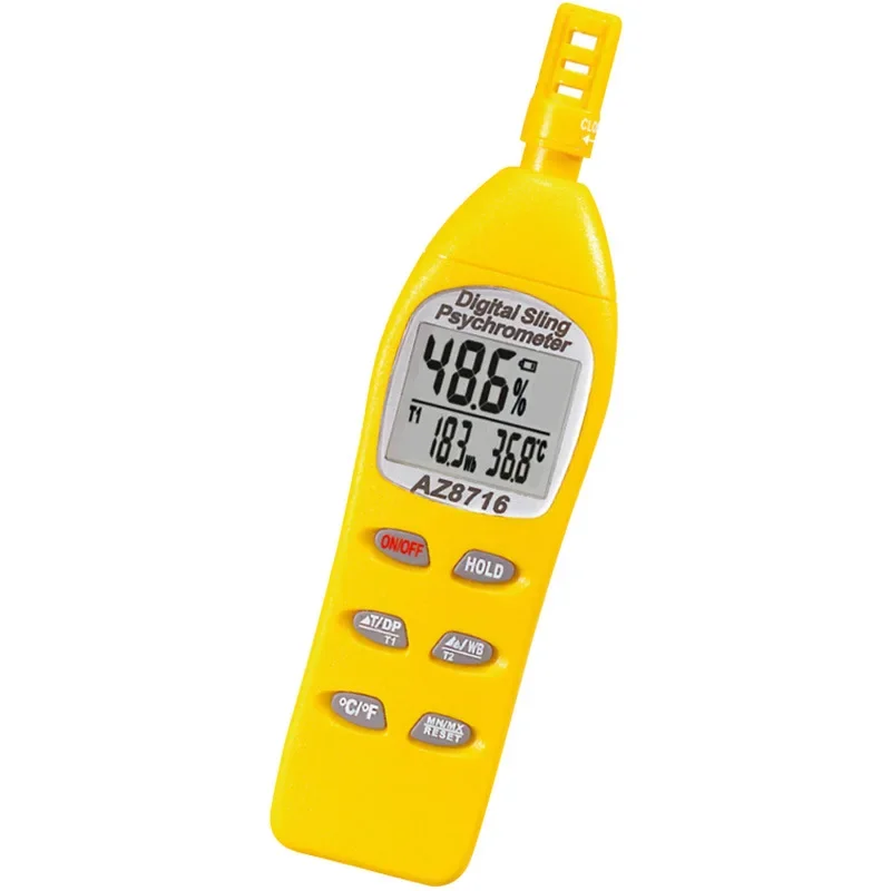 AZ8716 Digital Pocket Type Hygro-Thermometer dew point temperature wet ball detector Psychrometer tool