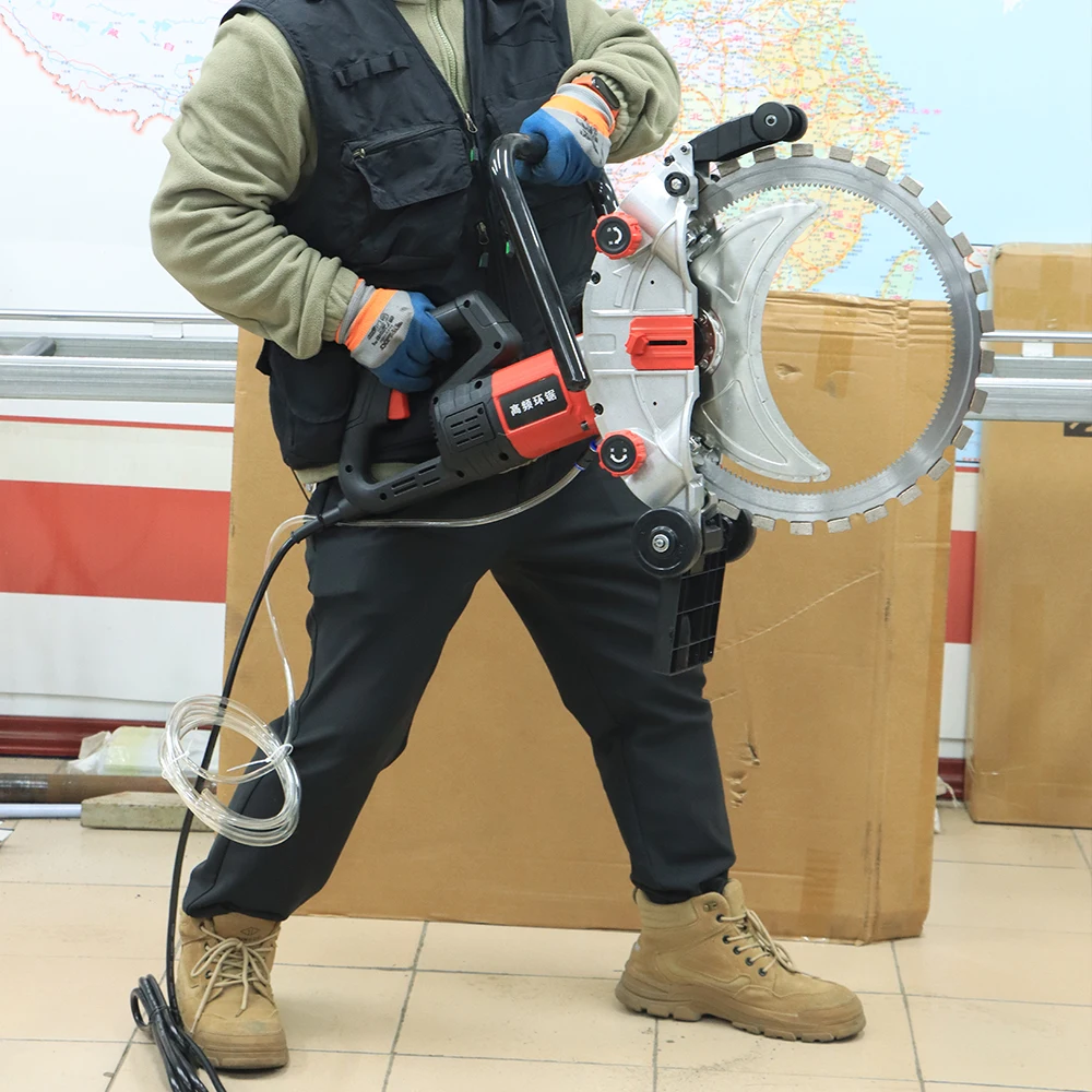 다이아몬드 블레이드와 조절 가능한 레일 시스템을 갖춘 고정밀 유압 벽 절단기