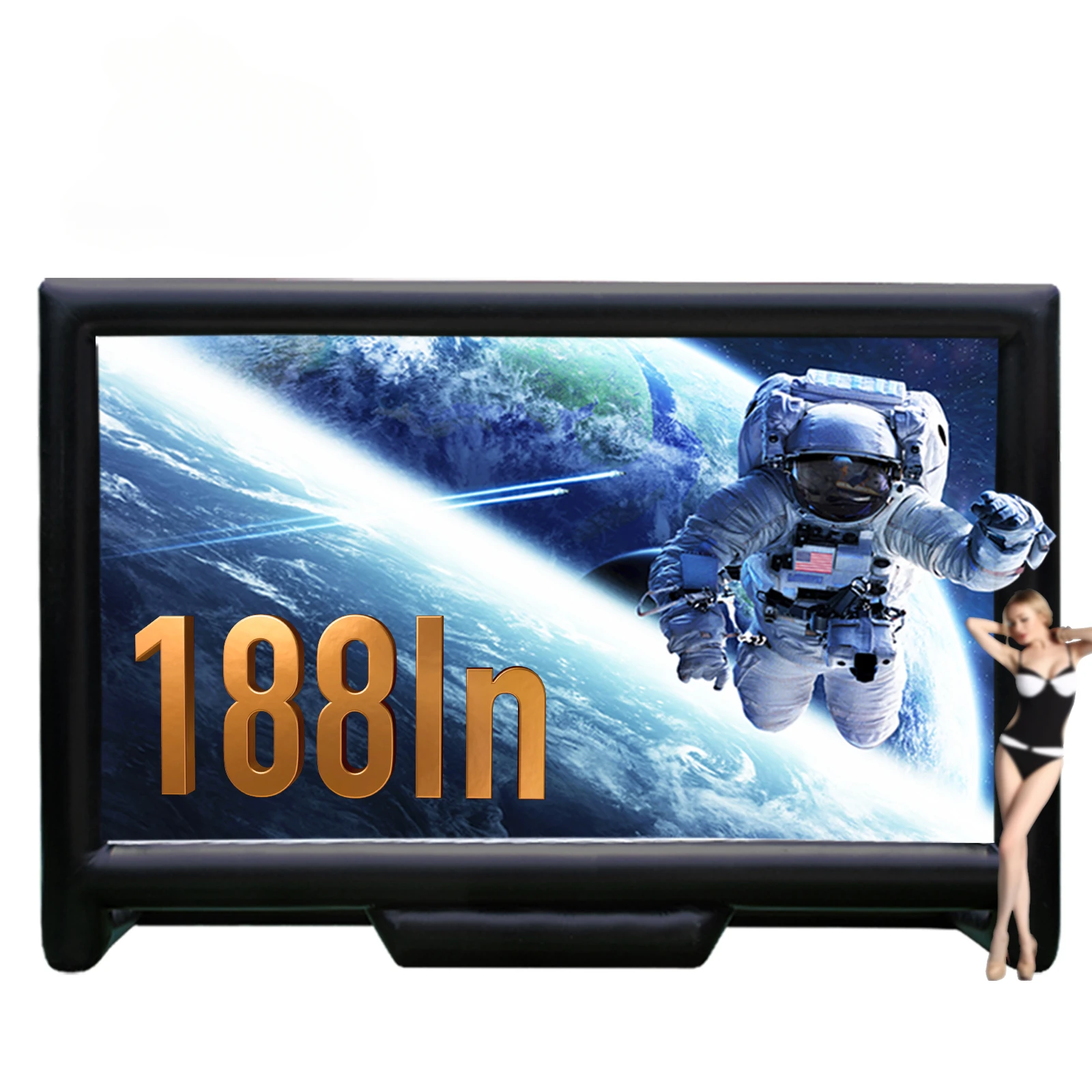 

Sewinfla High Quality 19ft Air Sealed Rear Projection Inflatable TV Outdoor Movie ScreenLocal stock