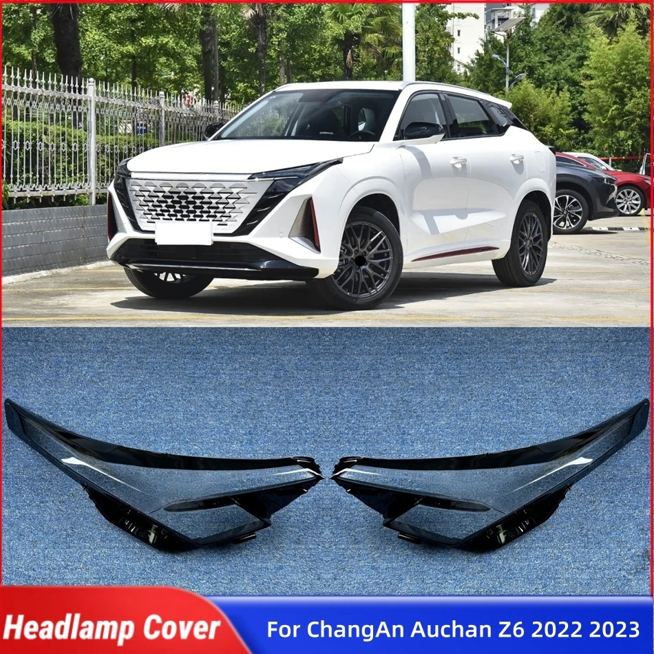 

Для ChangAn Auchan Z6 2022 2023, крышка объектива передней фары автомобиля, пылезащитный чехол для фар, стеклянные фары