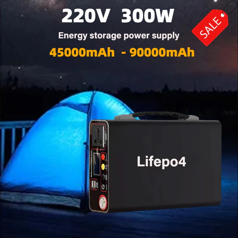 220V Korean Style Power Bank 300W External Power Bank 90Ah Home Outdoor Camping Lifepo4 Power Supply System Notebook Wholesale