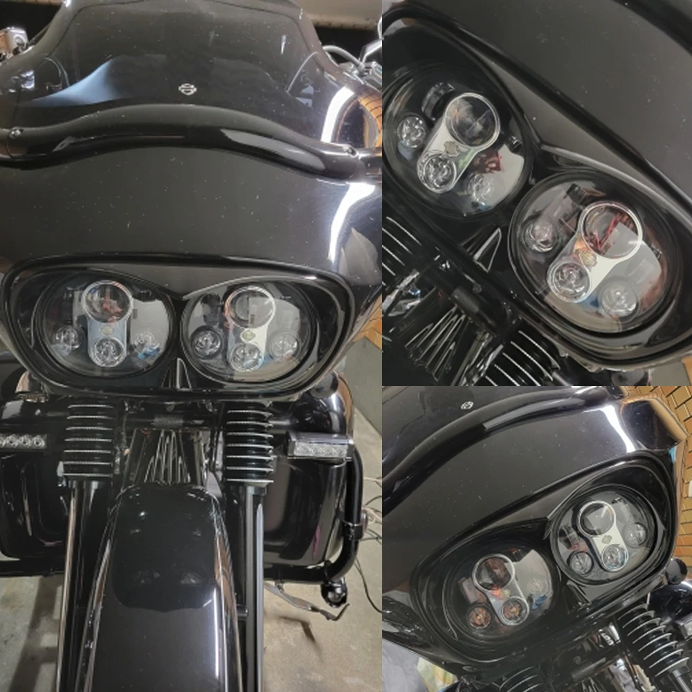 For Harley Davidson Touring Road Glide Headlight Cover Guard Protector Head light Bezel Fairing Motor Parts FLTR FLTRX 1998-2013