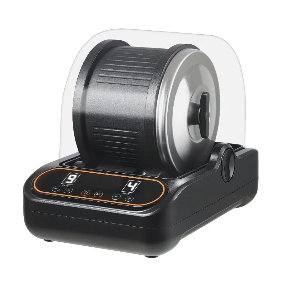 

Полировальная машина для камней, 3 фунта, набор для полировки камней с 4-скоростной регулировкой, таймером на 1–9 дней, шумопоглощающим кожухом из поликарбоната