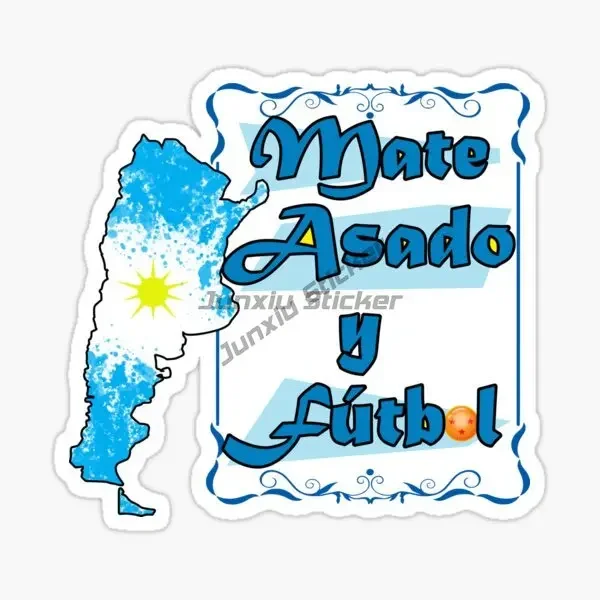 Argentina Flag Map Sun Emblem Creative Stickers for Car Motorcycle Helmet Bumper Wall Window Table Decoration Accessories - view 6