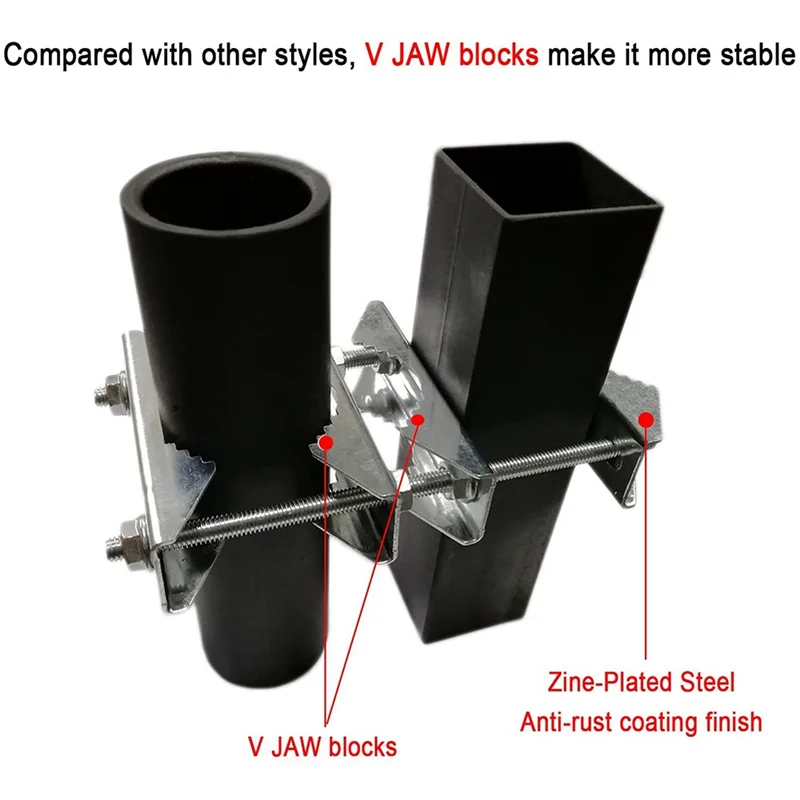 3 חבילה כפולה אנטנה תורן clamp v בלוק הלסת 5.5 ברגי אינץ, אנטי חלודה כבד מוט להיות מוט הרכבה מוט הרכבה