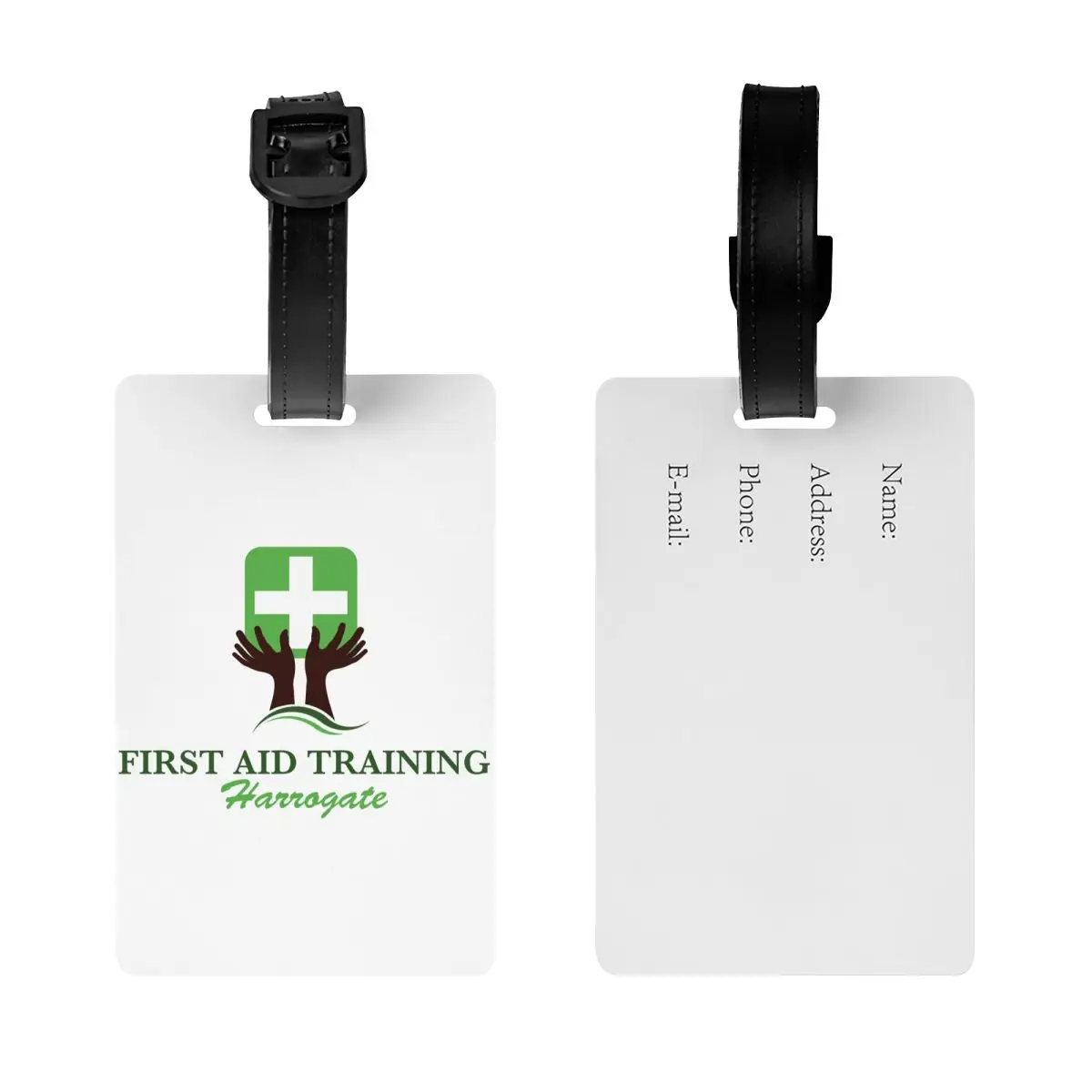 Custom First Aid Emergency Medicine Luggage Tag Doctor Nurse Suitcase Baggage Privacy Cover ID Label