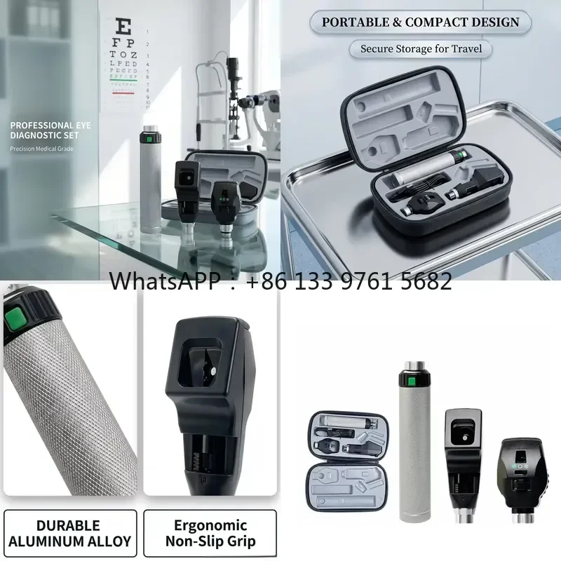 WSQ Optimetrics 468-4300 Rechargeable Diagnostic Set: Halogen Direct Ophthalmoscope & Streak Retinoscope