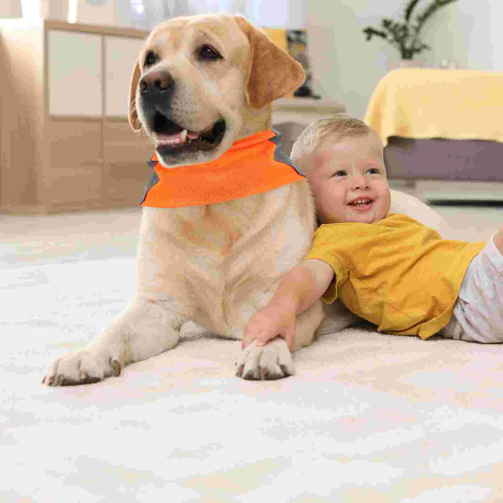 Reflective Dog Gear Pet Scarf Bandana Accessories for Small Dogs Cloth Safety Bib