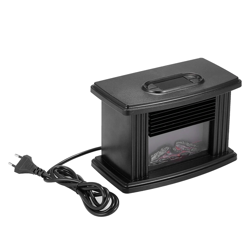 E5 Mini Electric Fireplace Tabletop Lamp Portable Heater Room Heater Space Heater Flame Night Light Heater Small Mini Fireplace