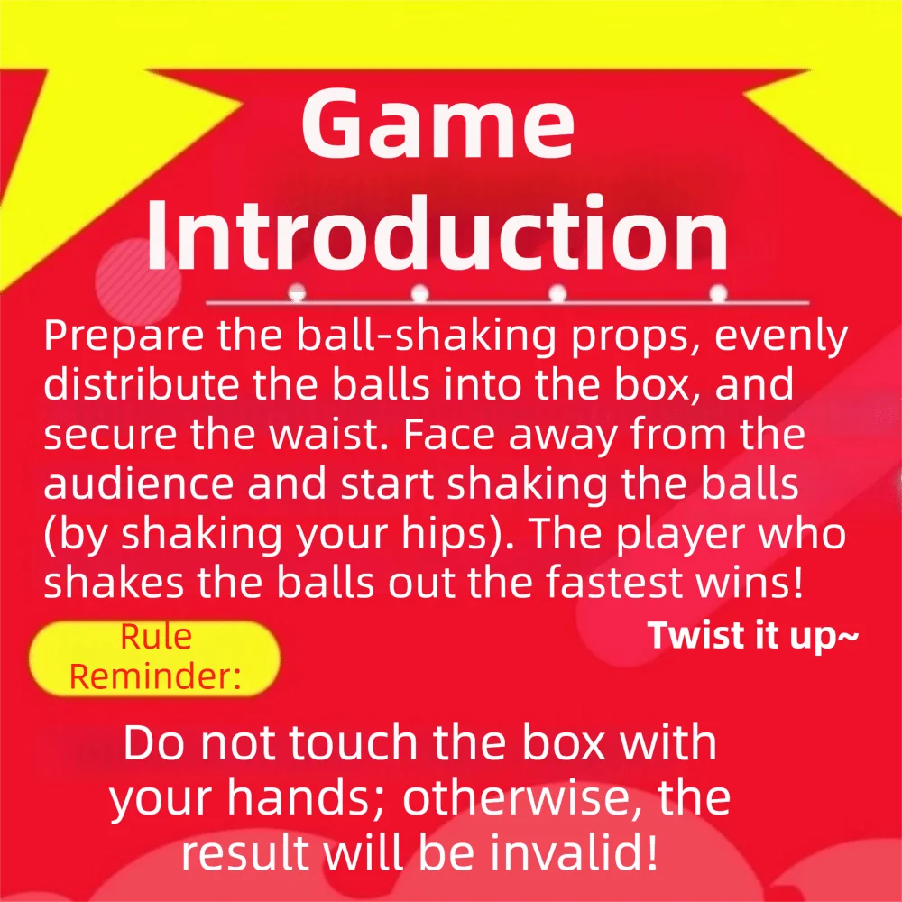 Box Rooster Egg Laying Game Portable Shake Table Tennis Shake Ball Box Funny Design No Body Size Restrictions Hip Dance Box