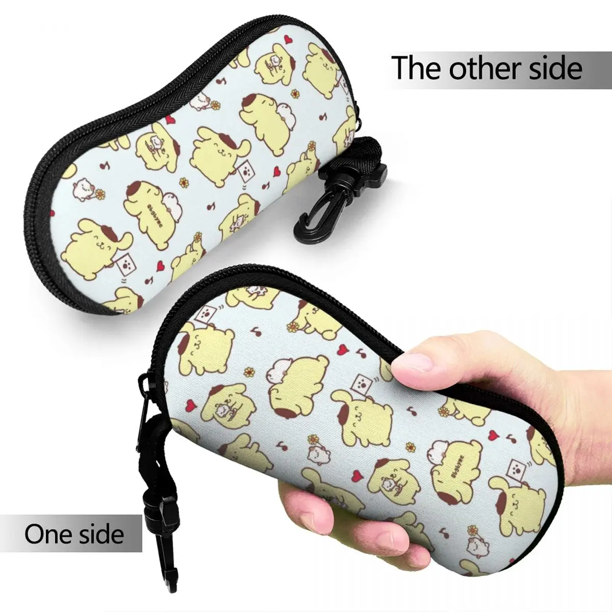 Pom Pom Purin Cartoon Pattern Glasses Case Men Women New Accessories Glasses Storage Box Office Glasses Box