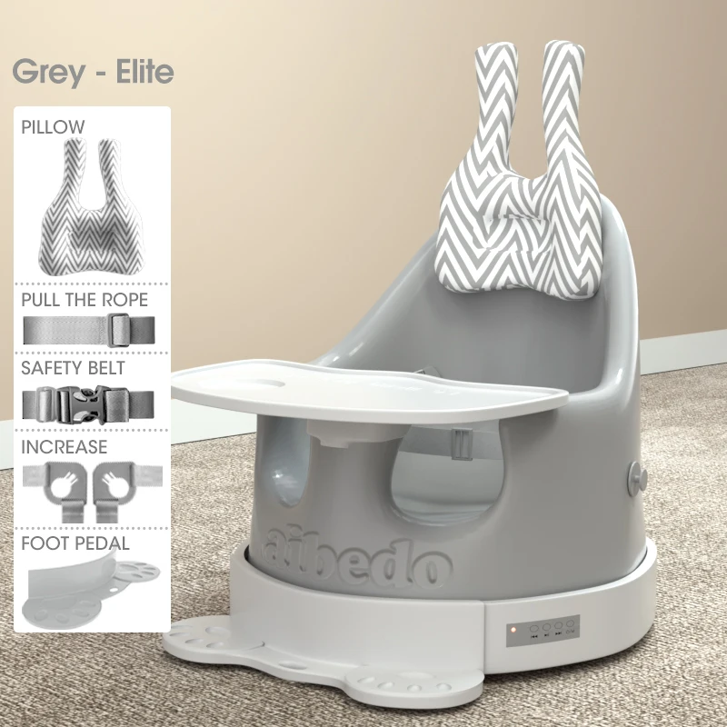 Asiento de bebé 3 en 1, elevador de comedor, fácil de desmontar y montar, asiento auxiliar impermeable y fácil de limpiar