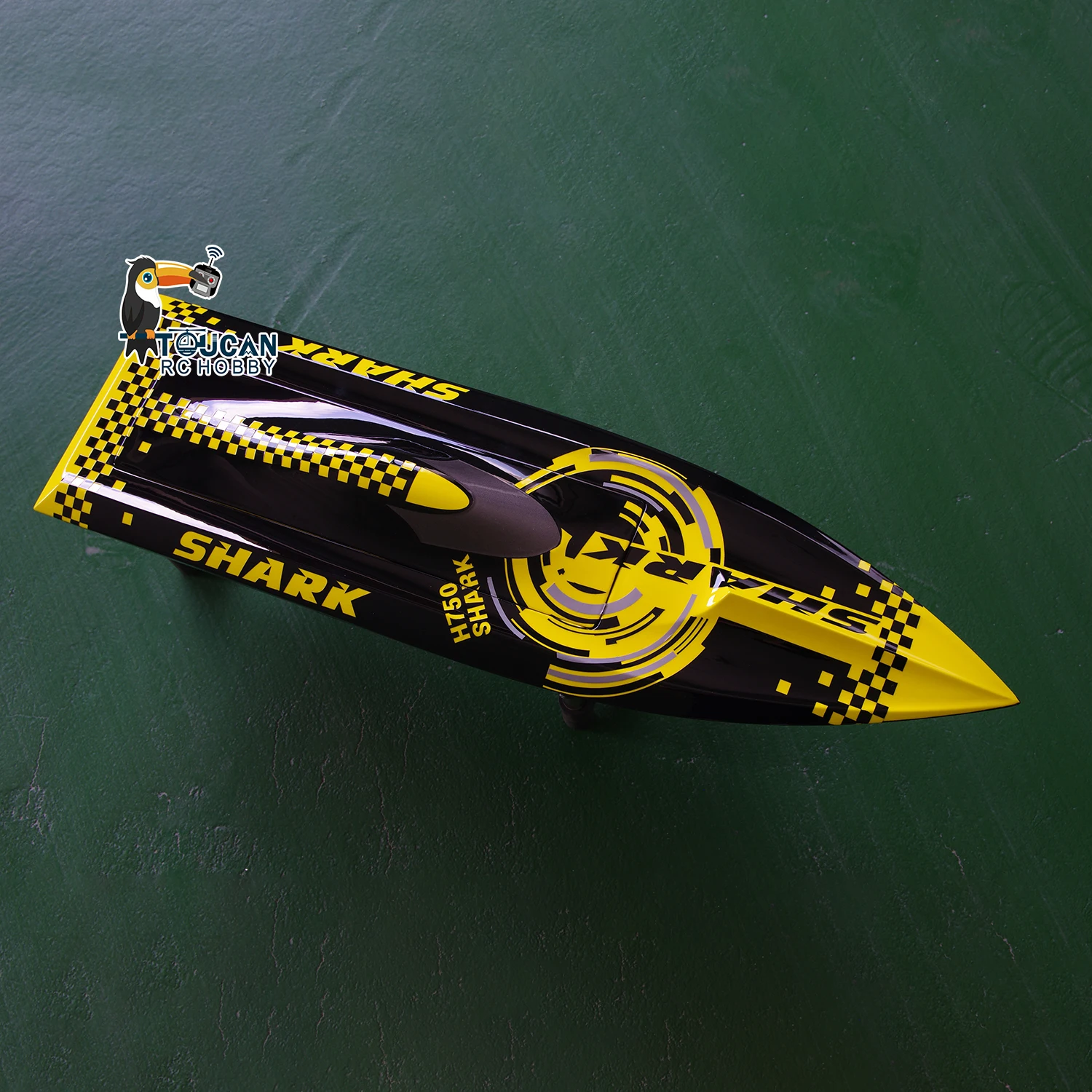 DT Remote Control Boat Model 70km/h High-Speed RC Boat Hull H750 for Ship Electric Racing Speedboats Painted KITS TH20736-SMT7