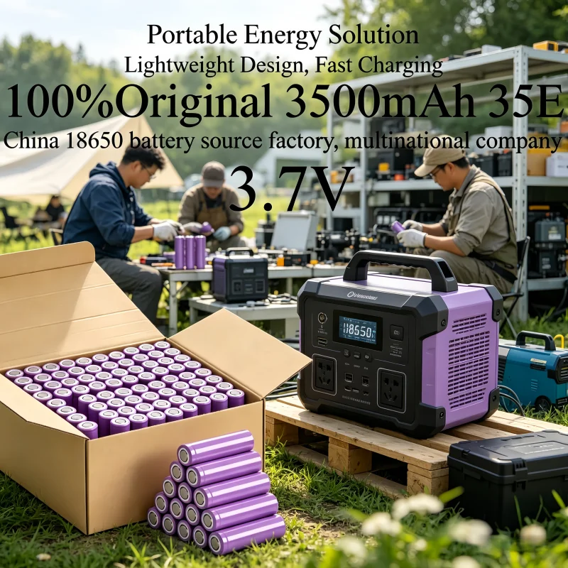 

Power 18650 Cell 3500mAh 25A 3.7V for Replacement of Makita DeWalt Milwaukee Battery Packs Welding