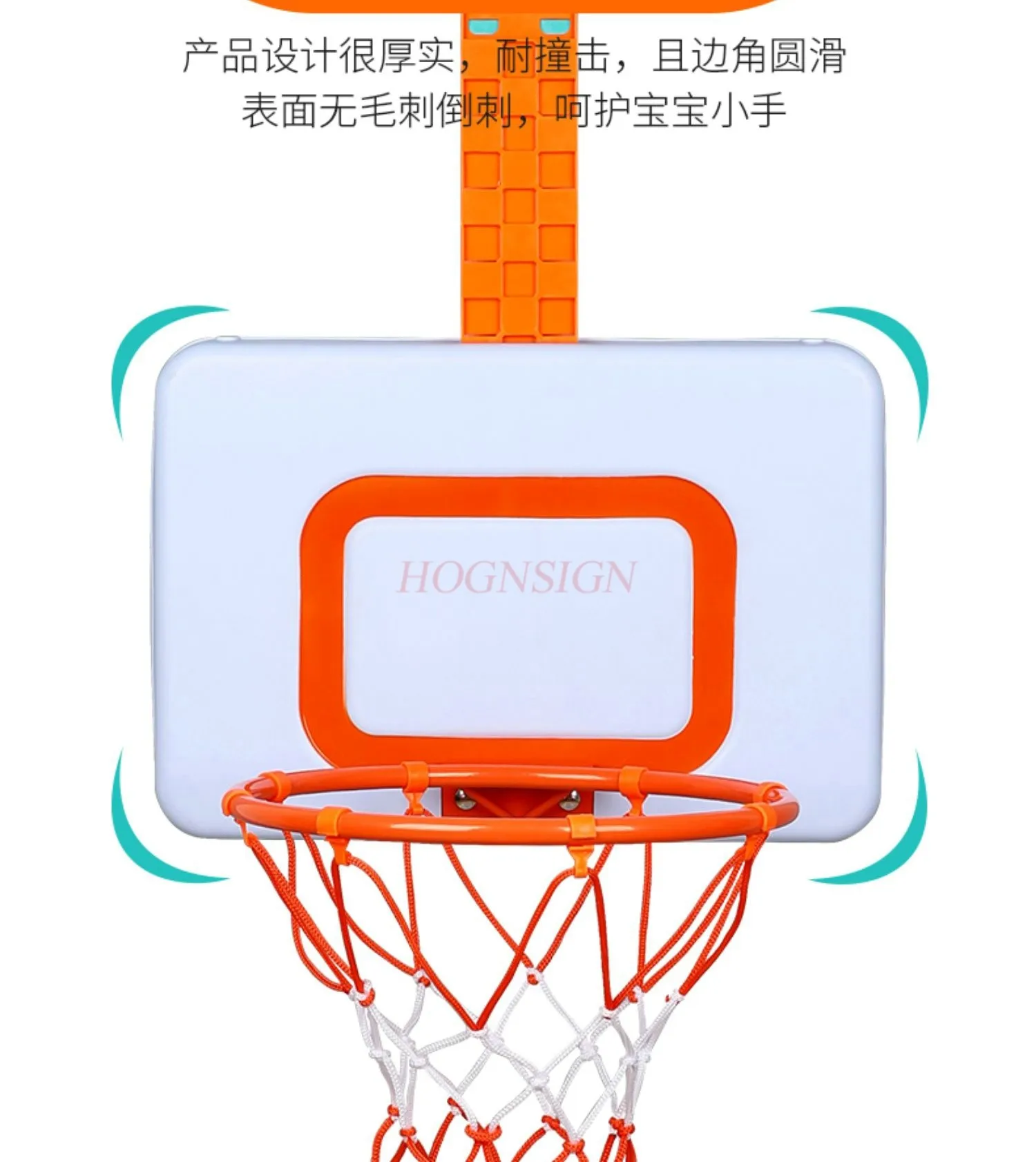 Children's basketball rack, household use, no punching, adjustable, indoor hanging door, baby shooting frame, basket toy