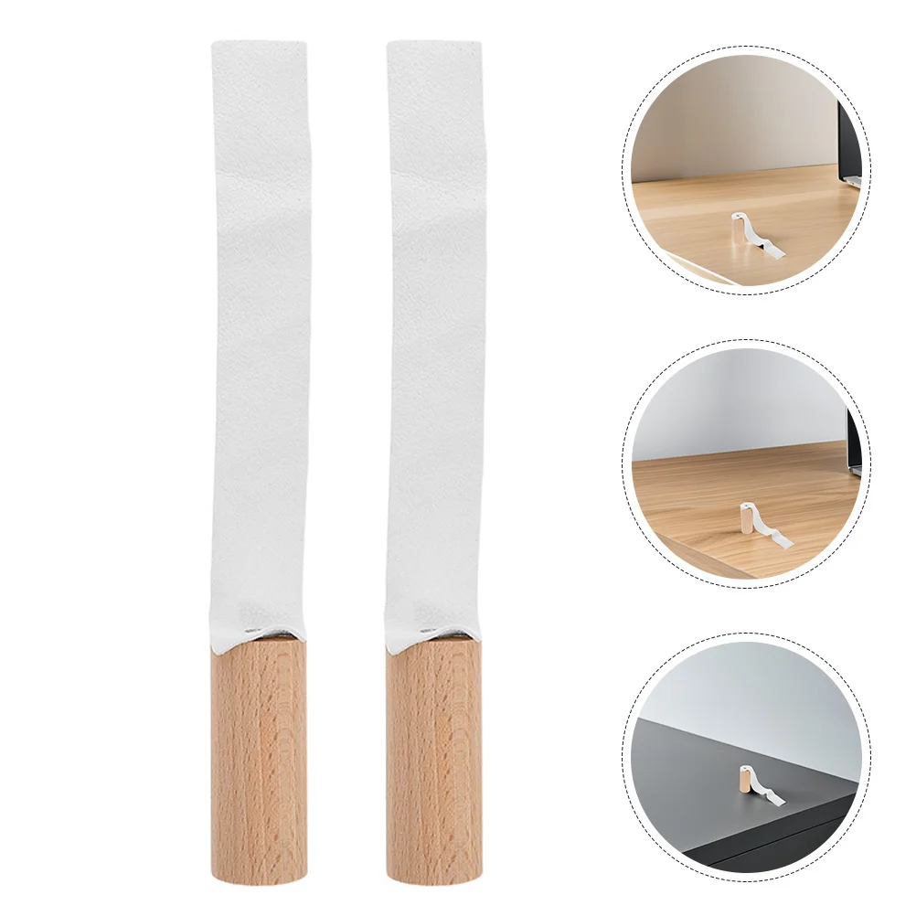 

2Pcs Ceramic Pottery Trimmer for Precision Smoothing and Polishing Wood Handle Clay Trimming Tools Portable for Studio Outdoor