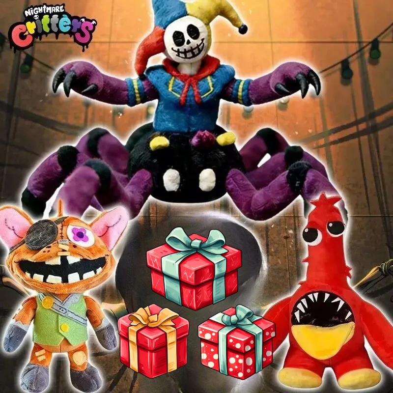 Poppy Palytime Neues Horrorspiel 5 Giblet Chum Chompkins Plüschpuppe Niedliches Anime-Zubehör Spielzeug Geburtstags- und Weihnachtsgeschenk