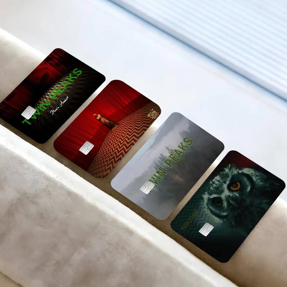 Mystery TV T-Twin P-Peaks 100% Hot Sale Amine Credit Debit Bank Card Bus Card Film Skin Sticker