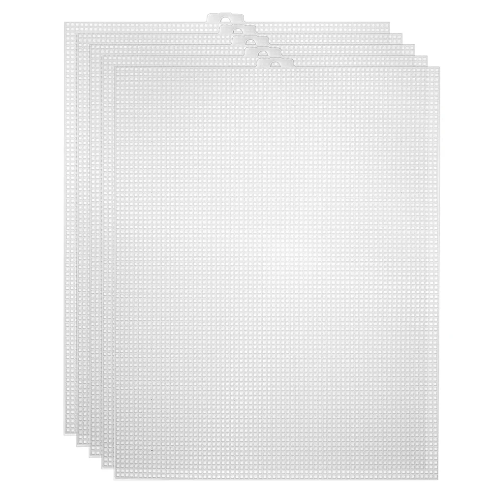 20 Stuks Plastic Mesh Canvas Vellen Voor Borduurwerk, Acryl Garen Knutselen, Brei En Haak Projecten (10.2X13.2 Inch)