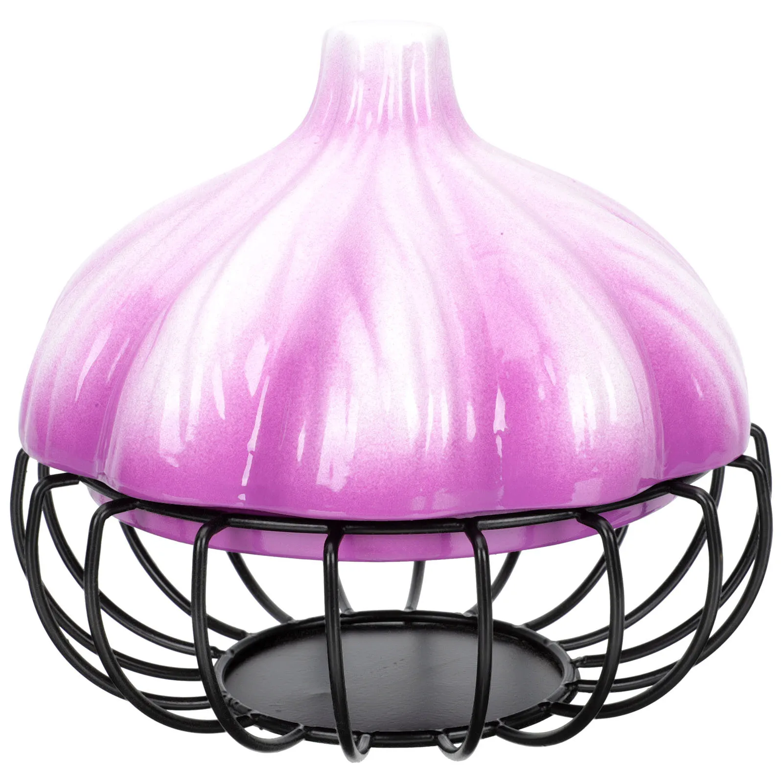 

Набор из 1 предмета: корзина для хранения имбиря и чеснока, премиальный керамический держатель для яиц из железа, многофункциональный кухонный органайзер для фруктов, овощей, для дома