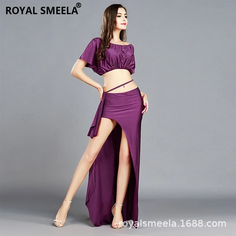 New Belly Dance Suit Women's Practice Suit Autumn and Winter Beginner Long Skirt Suit Oriental Dance