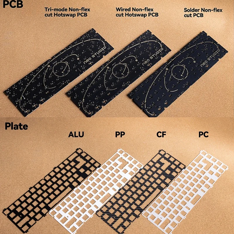 Neo65 Cu Positioning Plate Custom PP PC CF Single Mode Tri-mode Soldered Hot Swap PCB Neo65 Cu Mechanical Keyboard Accessories