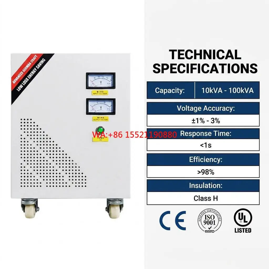 30kva 50kva 10kva 60Hz Electric Input Henan Wanbo-181 Single-Phase 110V Aluminum Toroidal Power Transformer