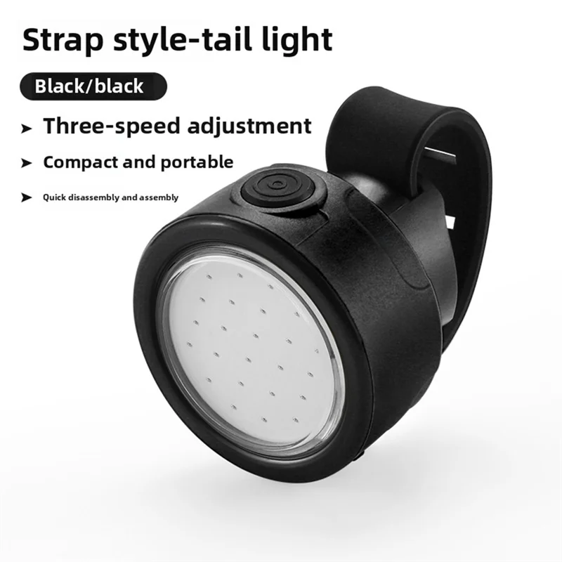 A79E-مصباح ركوب الدراجات أضواء أمامية للدراجة LED المصباح بطارية تعمل بالطاقة مقاوم للماء مصباح الدراجة المصابيح الخلفية لمبة خلفية تحذير #4