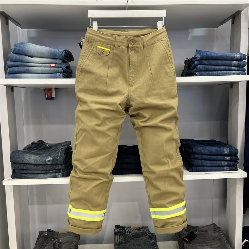 

Bal мужские прямые повседневные брюки Thiened American Sle, свободные широкие длинные брюки, осень-зима, модная рабочая одежда