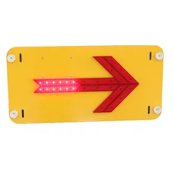 KOOJN LED Aluminum Road Safety Warning Signs Illuminated Signs Night Light Charging Waterproof Road Guidance Signs