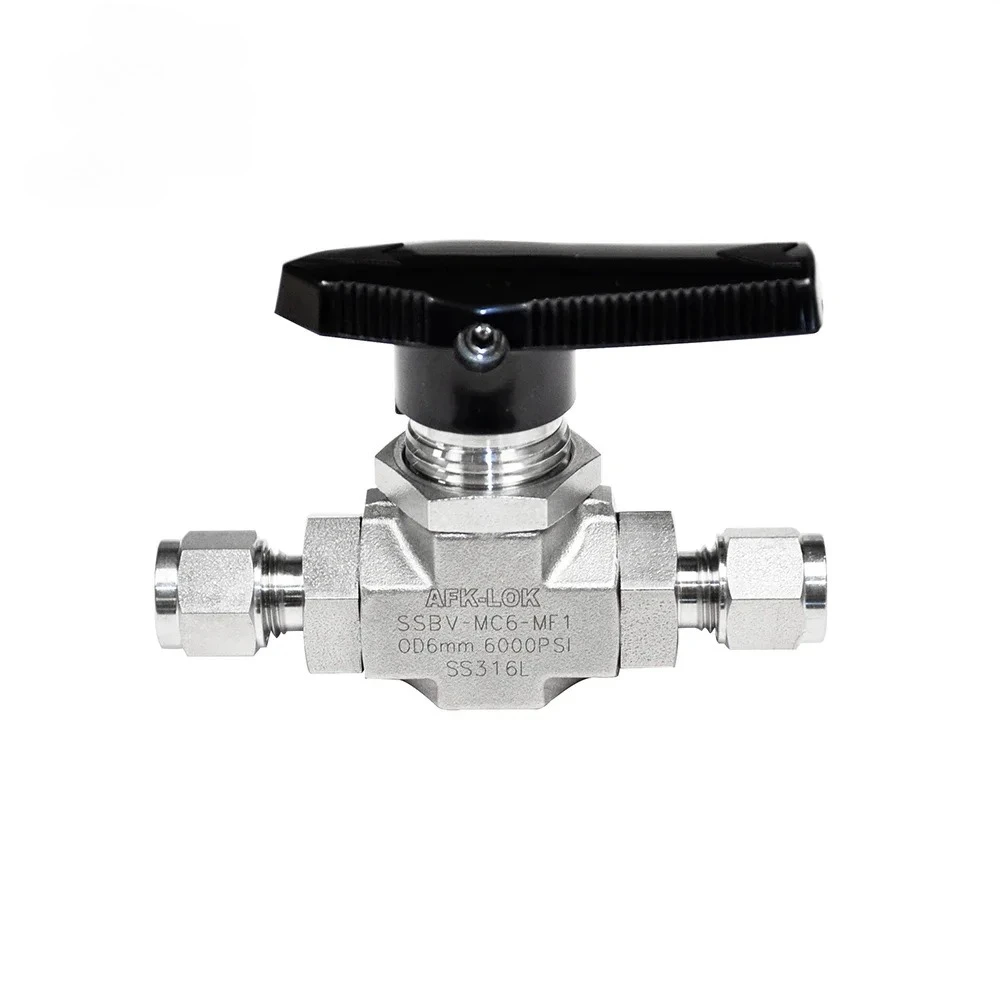 

6000psi Instrument Stainless Steel Ball Valve High Pressure High Pressure 2 Way Valve