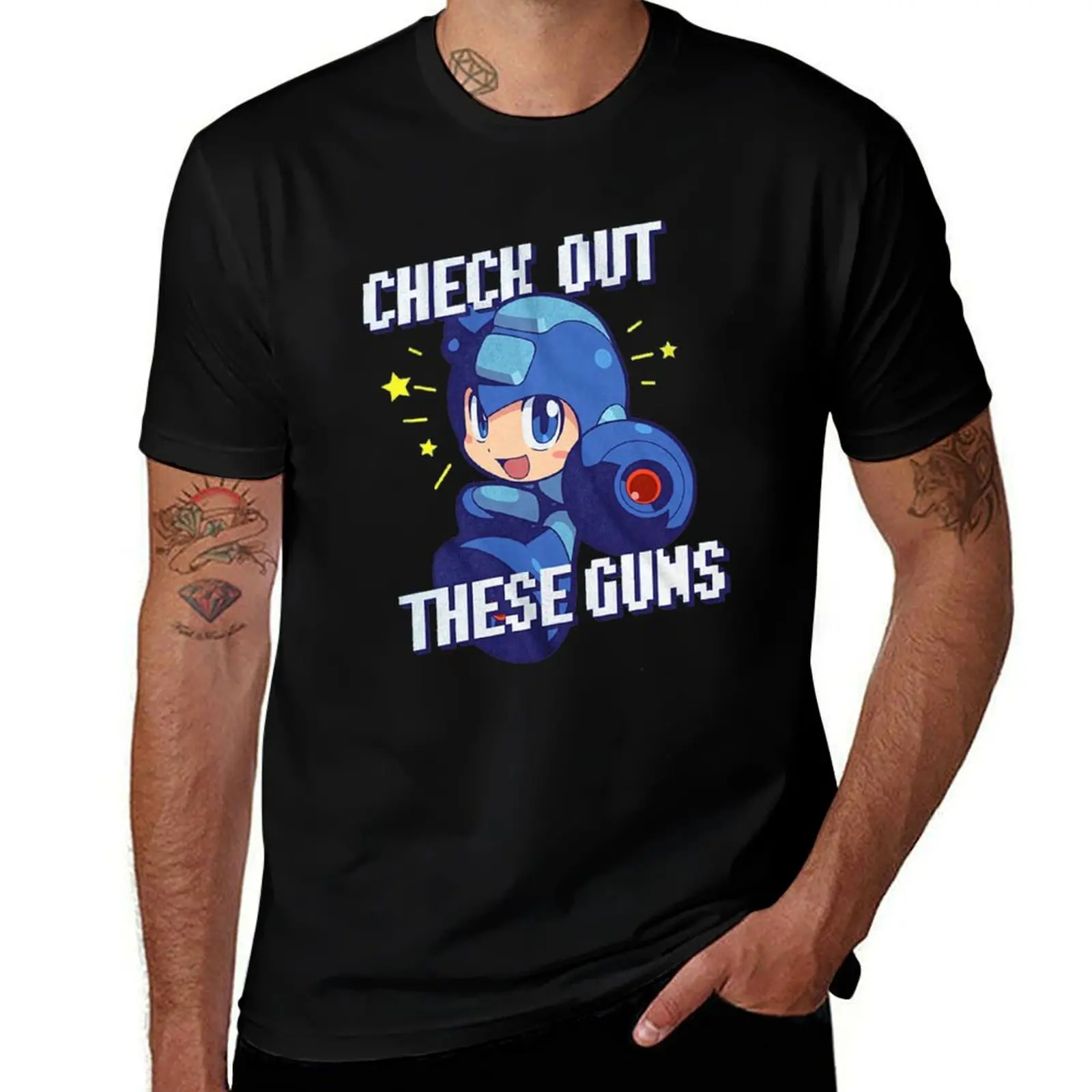 Check Out These Guns T-Shirt Anti-Fade Casual Tee Shirt