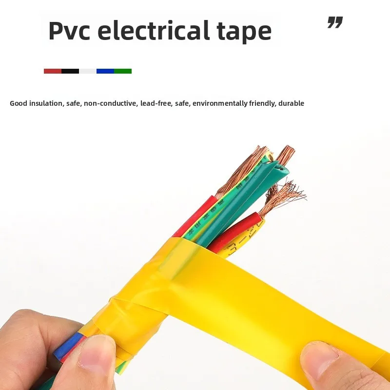 lack PVC Electrical Tape - Insulated, Flame - Retardant and Waterproof. High - voltage resistant, self - adhesive