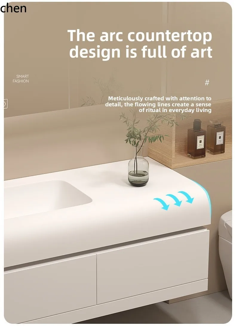 YFY  Bathroom Cabinet Set with Washbasin for Bathroom Washing