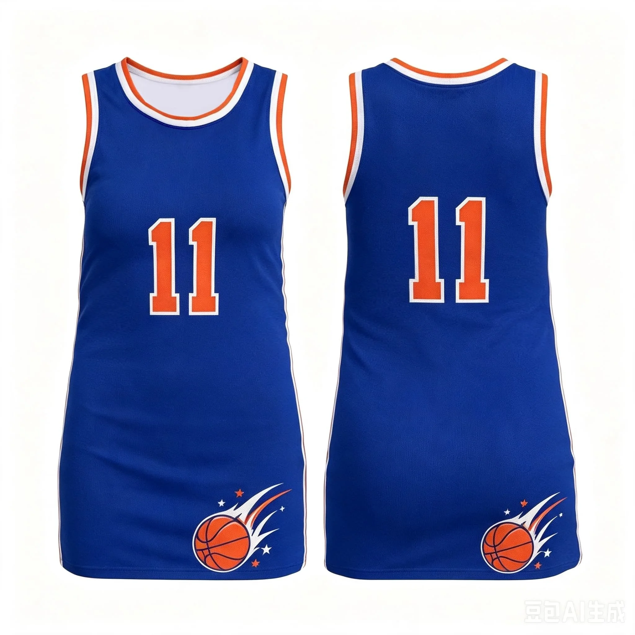 New York Brunson # 11 Jersey Ärmelloses Mesh-Kleid Damen Übergroßes Basketball-Fan Streetwear Mode Tank-Sportkleid – Detail 4