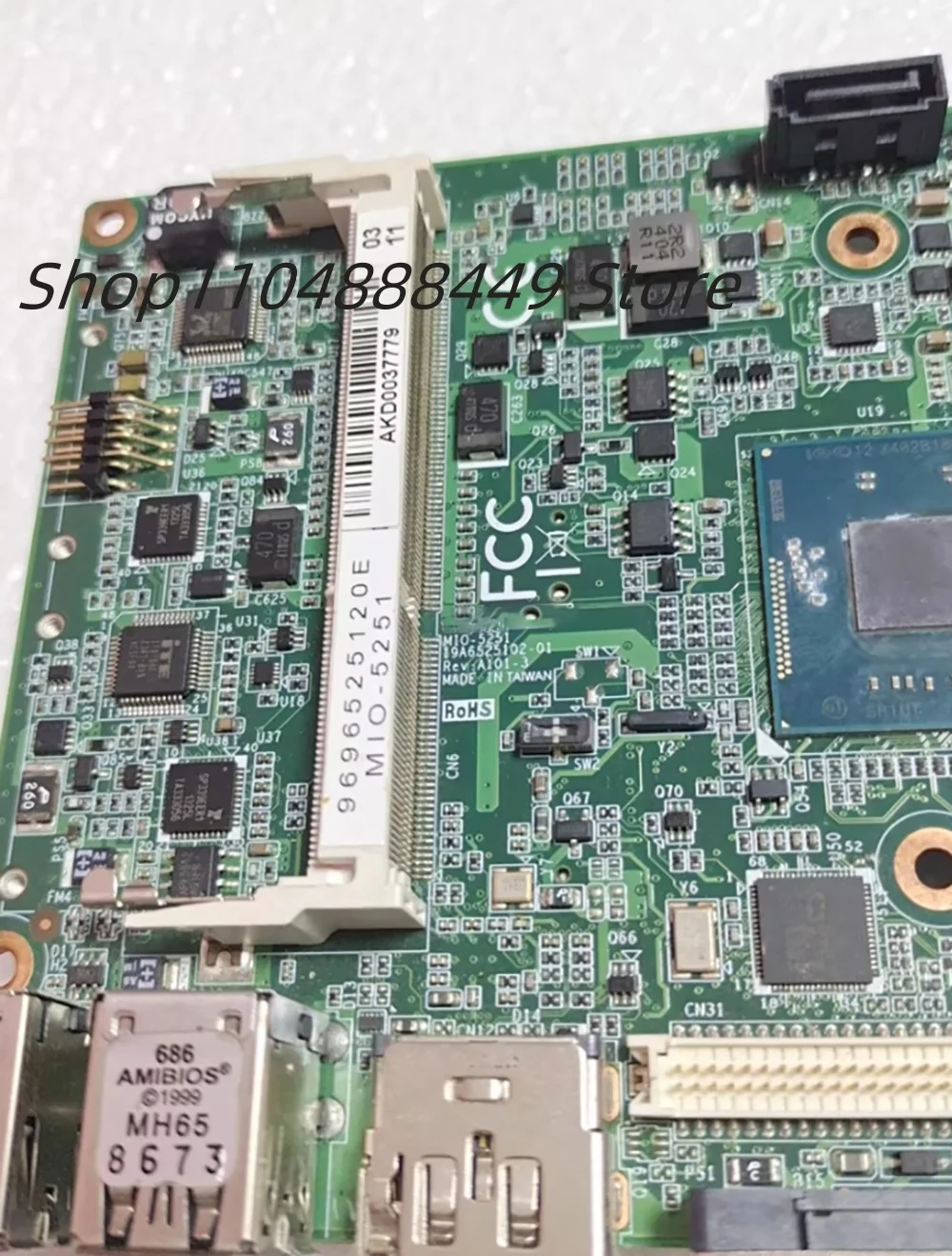 MIO-5251 Rev:A101-03 CPU J1900 19A6525102-01 Scheda madre per apparecchiature industriali