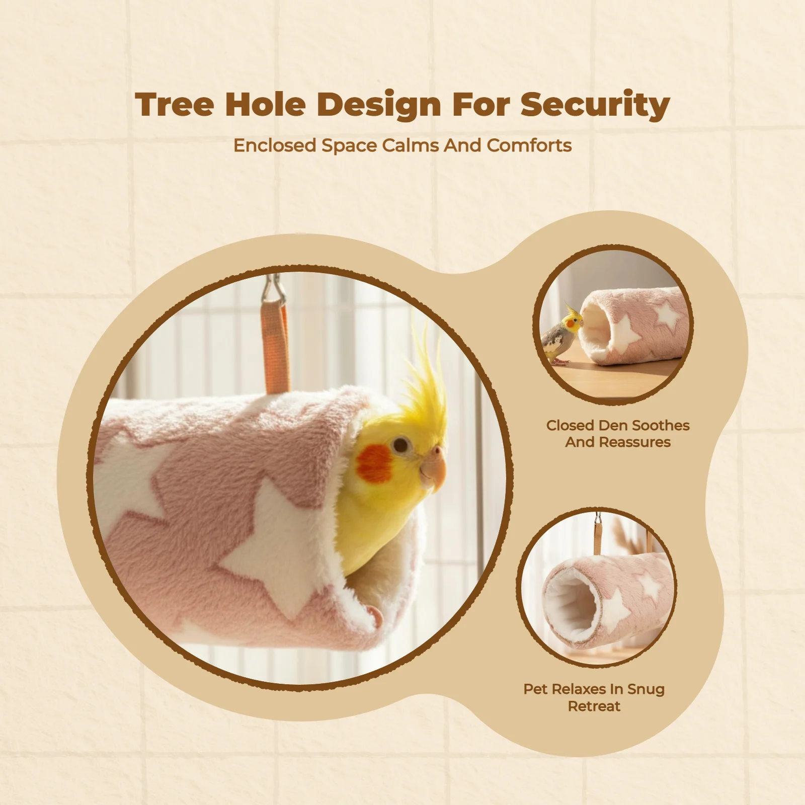 

Домик для отдыха птиц, плюшевая уютная хижина, зимняя теплота