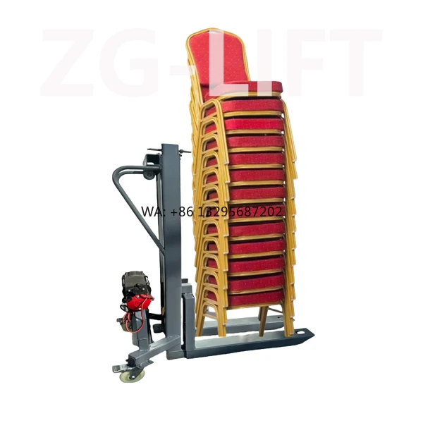 

Hot Sale High Quality Mini Manual Reach Stackers Fork Lift Battery Operated Stacker
