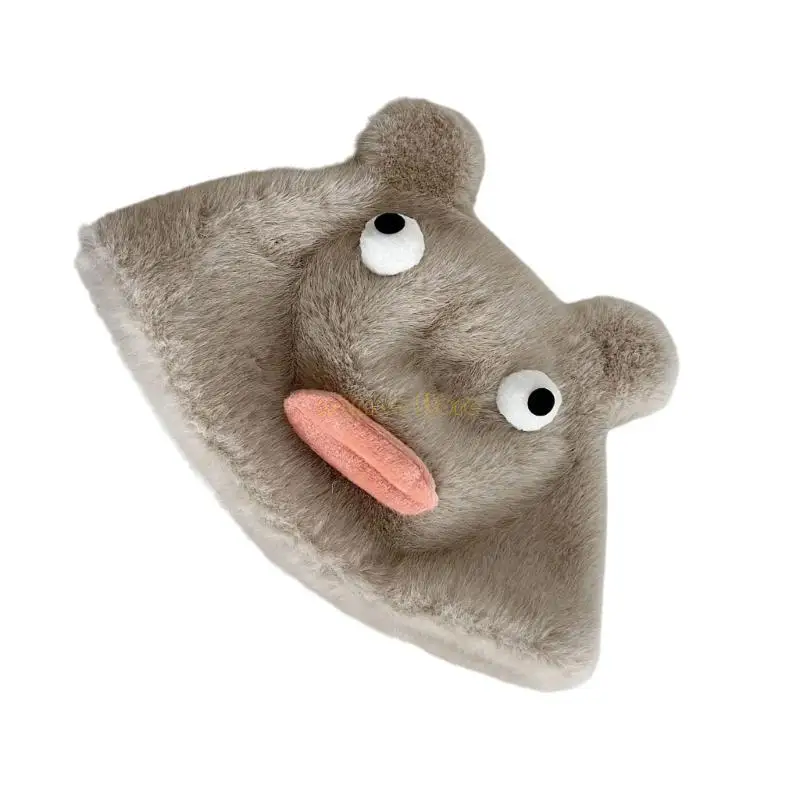 31BF مضحك قبعة الكرتون الجدة الدب الأذن قبعة صغيرة قبعة الشتاء الجمجمة قبعة فتاة التزلج قبعة #3