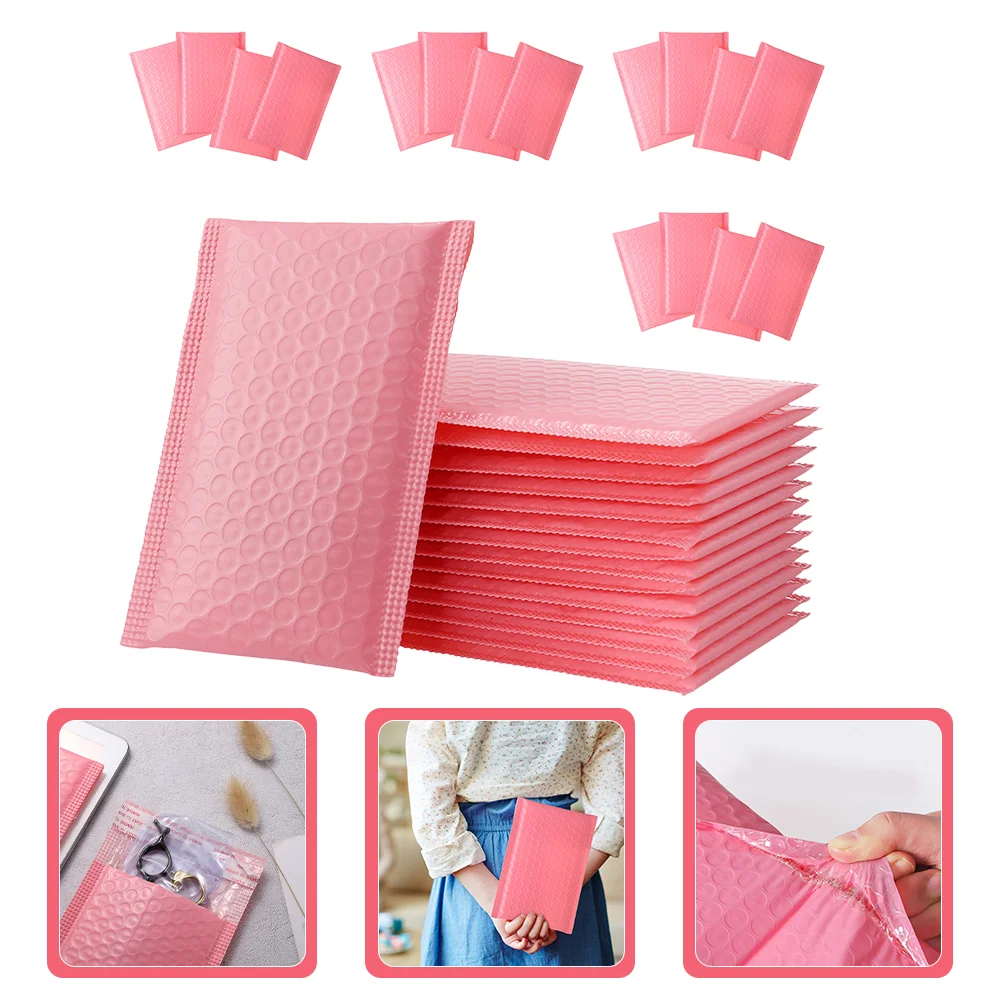 60 Pcs Packaging Shipping for Small Business Clothing Mailers Adhesive Pink Mailing