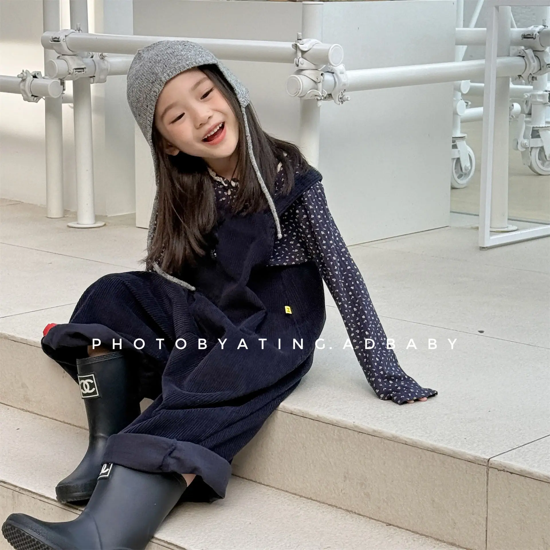  بدلة قفز للأطفال لخريف 2025 على الطراز الكوري للأولاد والبنات بأشرطة واسعة من قماش الدنيم ملابس غير رسمية من 1 إلى 8 سنوات #3