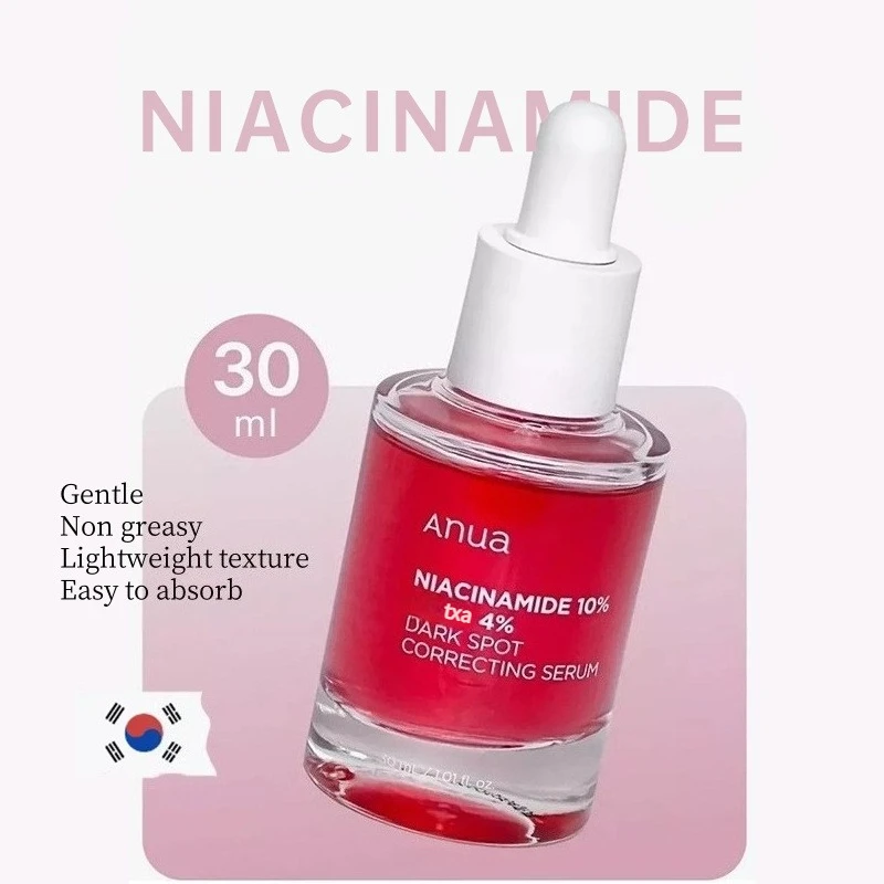 Sérum Facial Radiante Coreano com Niacinamida 10 + 4, Ácido Hialurônico, Essência de Ácido Tranexâmico e Vitamina B12 - Produtos de Beleza