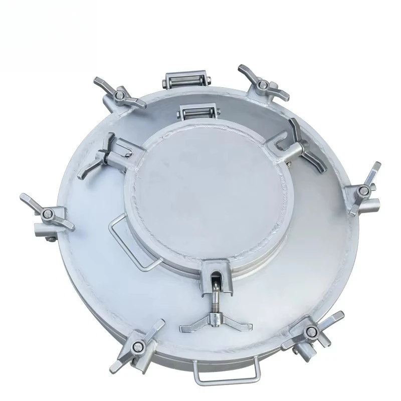SS304  Stainless Steel Round Pressure Manhole Cover With Sight Glass