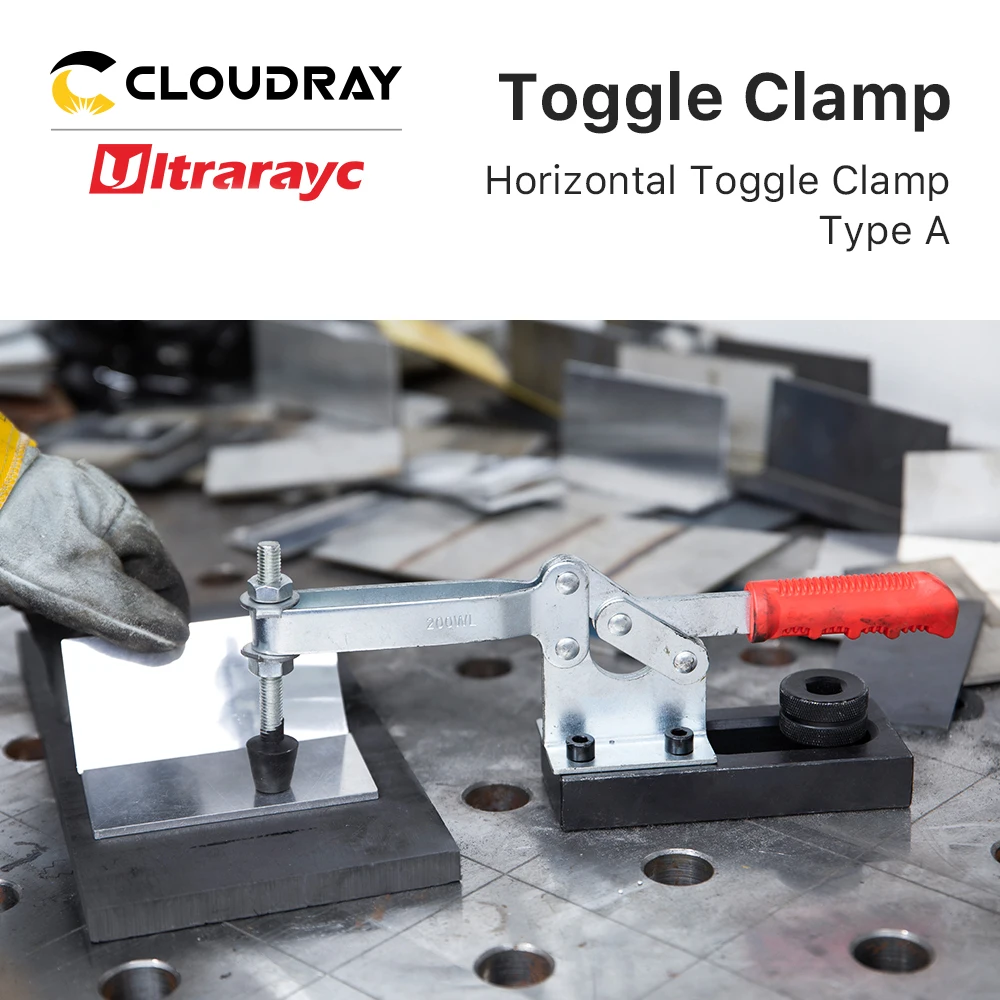 

Horizontal/Vertical Quick-Release Jigs CNC Clamping Welding Fixturing Jaw Toggle Clamp for Woodworking Router/Carving Machine