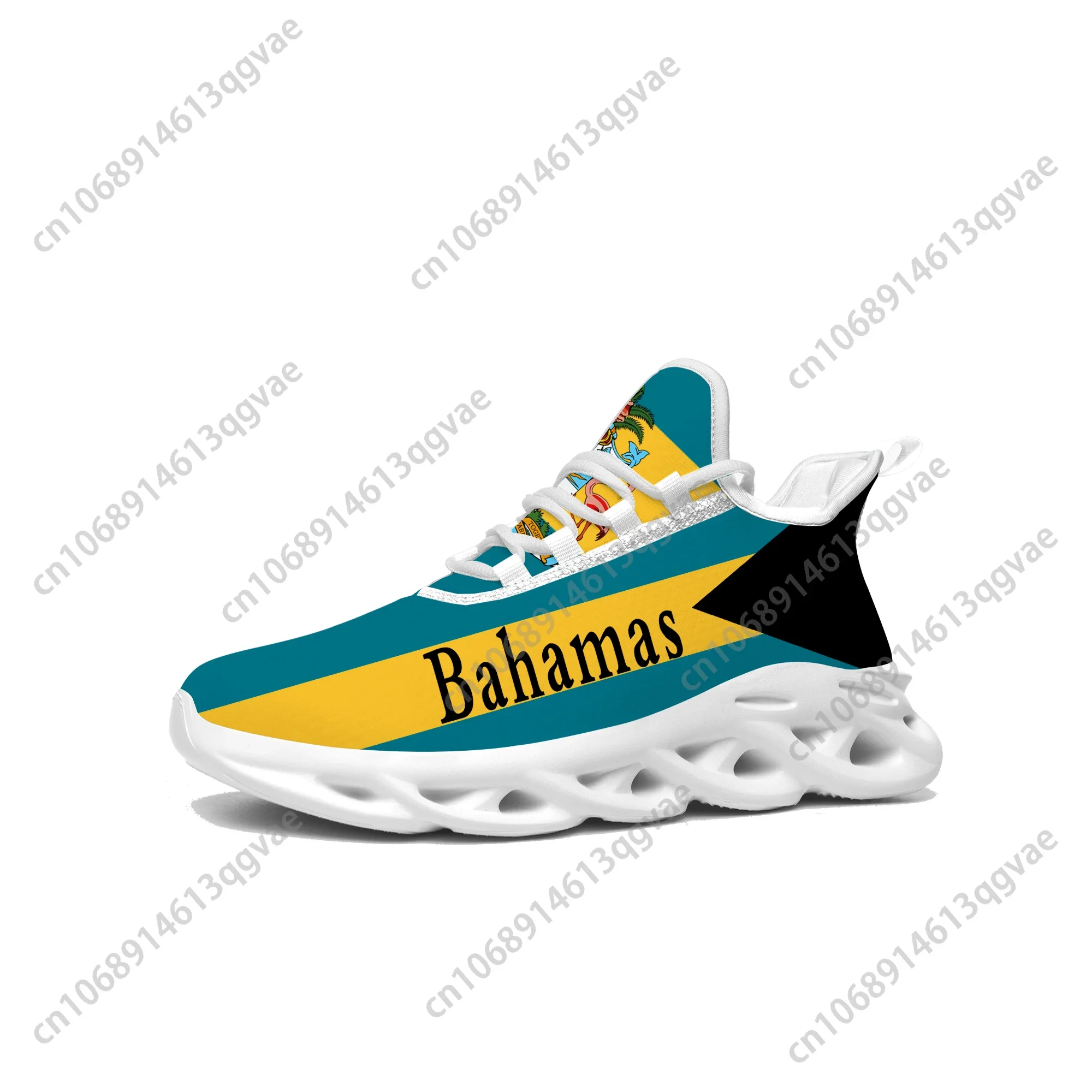 Bahamian Flag Flats Sneakers Mens Womens Bahamas Pop Sports Running High Quality Sneaker Lace Up Mesh Footwear Tailor-made Shoe