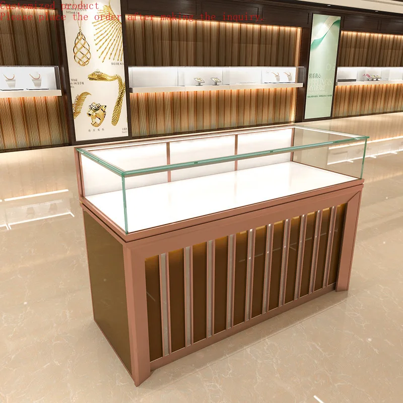 

Custom.High Quality Metal Glass Custom Sunglasses Watch Jewellery Counter Display Cabinet for Jewelry Exhibitor Display Showcase